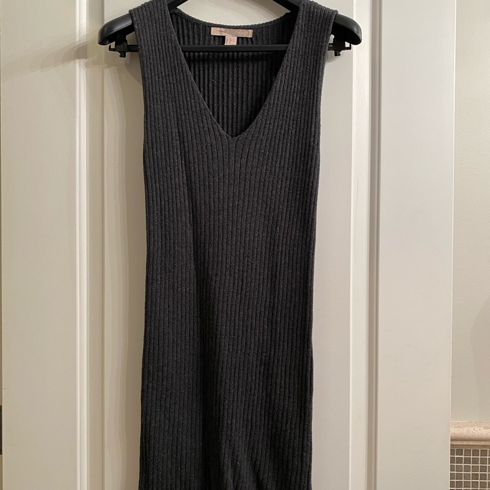 Grey sweater dress